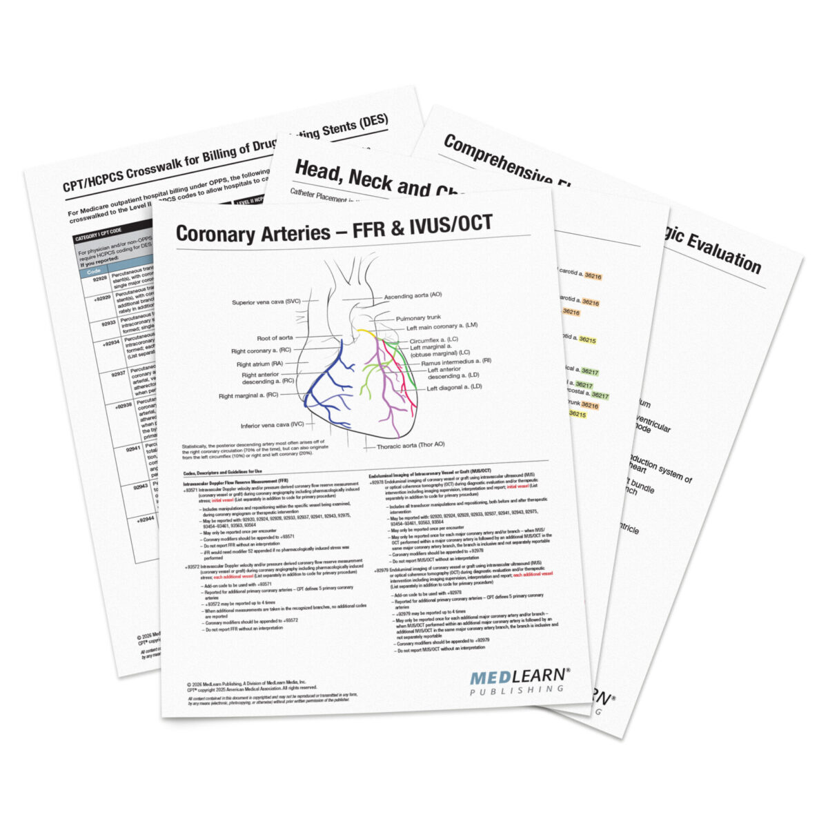 Peripheral & Cardiology Coding Charts